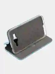 Голубой чехол-книжка на Samsung Galaxy J3 2016, J320
