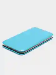 Голубой чехол-книжка на Samsung Galaxy J3 2016, J320