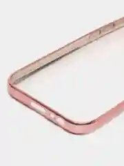 Бронзовый чехол с цветной окантовкой на Samsung Galaxy А3(2017)/А320, прозрачный, силиконовый