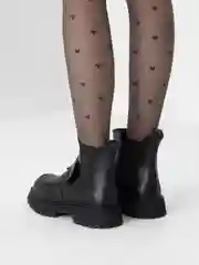 Черный женские модные ботинки осенние