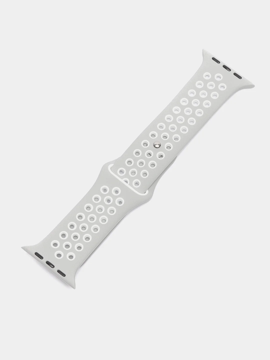 Тёмно-серый спортивный силиконовый ремешок для Apple Watch 38 / 40 / 42 / 44 мм