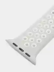 Тёмно-серый спортивный силиконовый ремешок для Apple Watch 38 / 40 / 42 / 44 мм