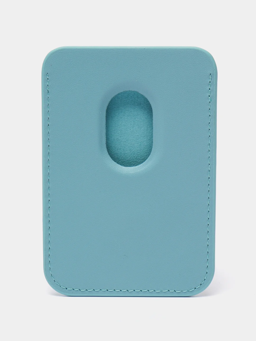 Голубой картхолдер на магнитах MagSafe Leather Wallet iPhone