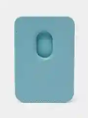 Голубой картхолдер на магнитах MagSafe Leather Wallet iPhone
