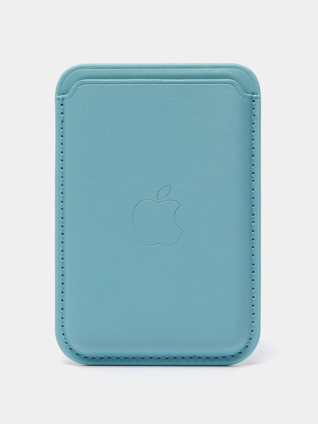Голубой картхолдер на магнитах MagSafe Leather Wallet iPhone