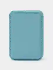 Голубой картхолдер на магнитах MagSafe Leather Wallet iPhone