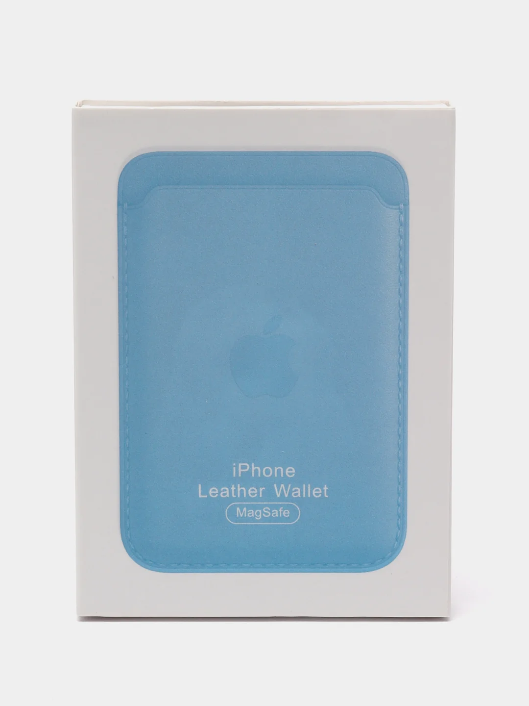 Голубой картхолдер на магнитах MagSafe Leather Wallet iPhone
