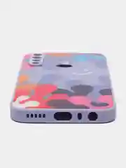 Лавандовый силиконовый чехол с защитой камеры Xiaomi Redmi Note 8 21 рисунком,из органического стекла