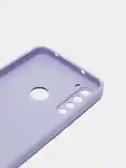 Лавандовый силиконовый чехол с защитой камеры Xiaomi Redmi Note 8 21 рисунком,из органического стекла