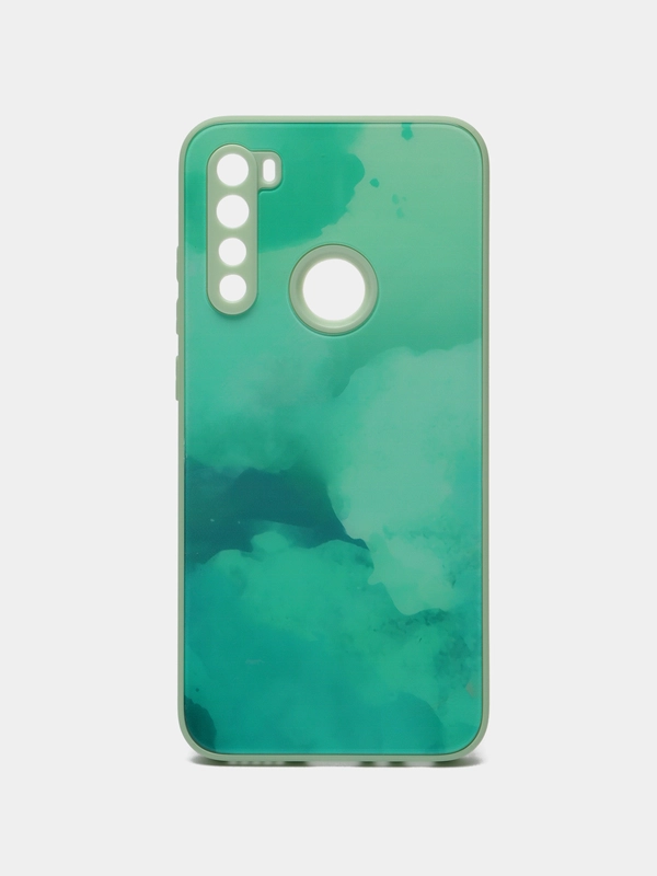 Силиконовый чехол с защитой камеры Xiaomi Redmi Note 8 21 рисунком,из органического стекла