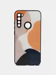 Светло-коричневый силиконовый чехол с защитой камеры Xiaomi Redmi Note 8 21 рисунком,из органического стекла