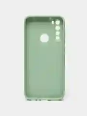 Салатовый силиконовый чехол с защитой камеры Xiaomi Redmi Note 8 21 рисунком,из органического стекла