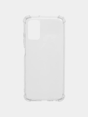 Чехол-накладка для Samsung A32, M32, A02S, M02S, A03S, усиленные углы, силикон, прозрачный