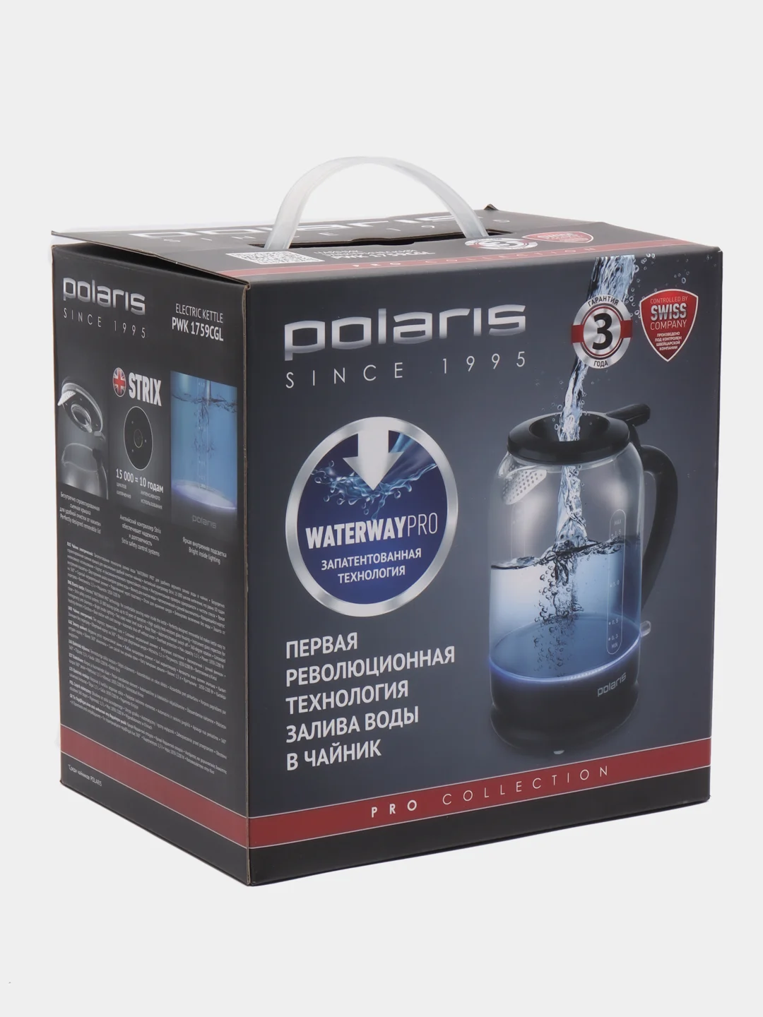 Чайник Polaris PWK 1759CGL, черный