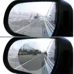 Наклейка-пленка "Антидождь" водоотталкивающая, для зеркал заднего вида автомобиля