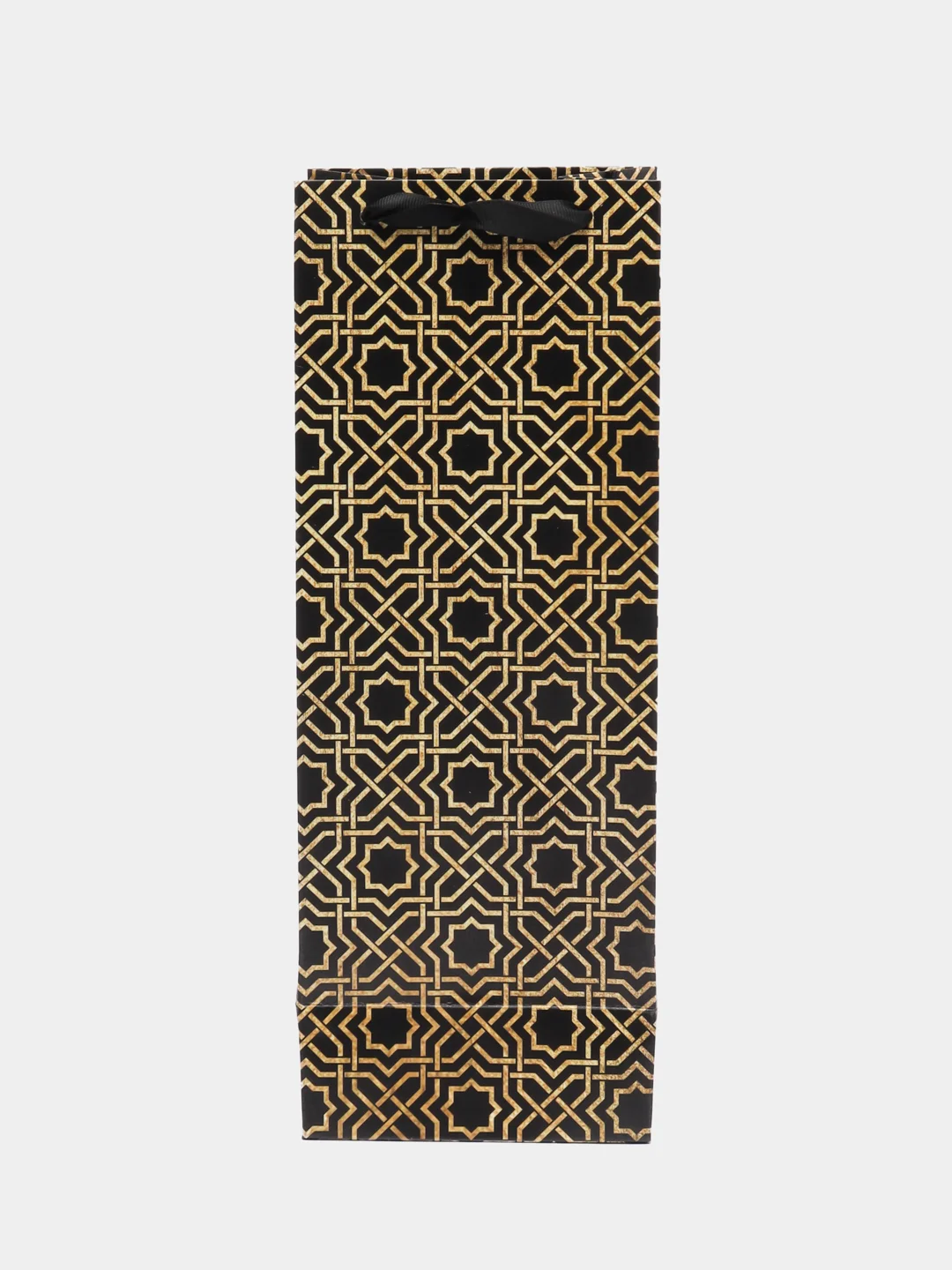 Пакет подарочный ламинированный под бутылку, упаковка, "Best wishes", 13 x 36 x 10 см