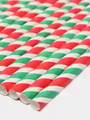 Алый трубочки для напитков, со  звездами, 14 штук
