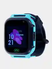 Детские смарт-часы Windigo AM-15, 1.44", 128x128, SIM, 2G, LBS, камера 0.08 Мп, голубые