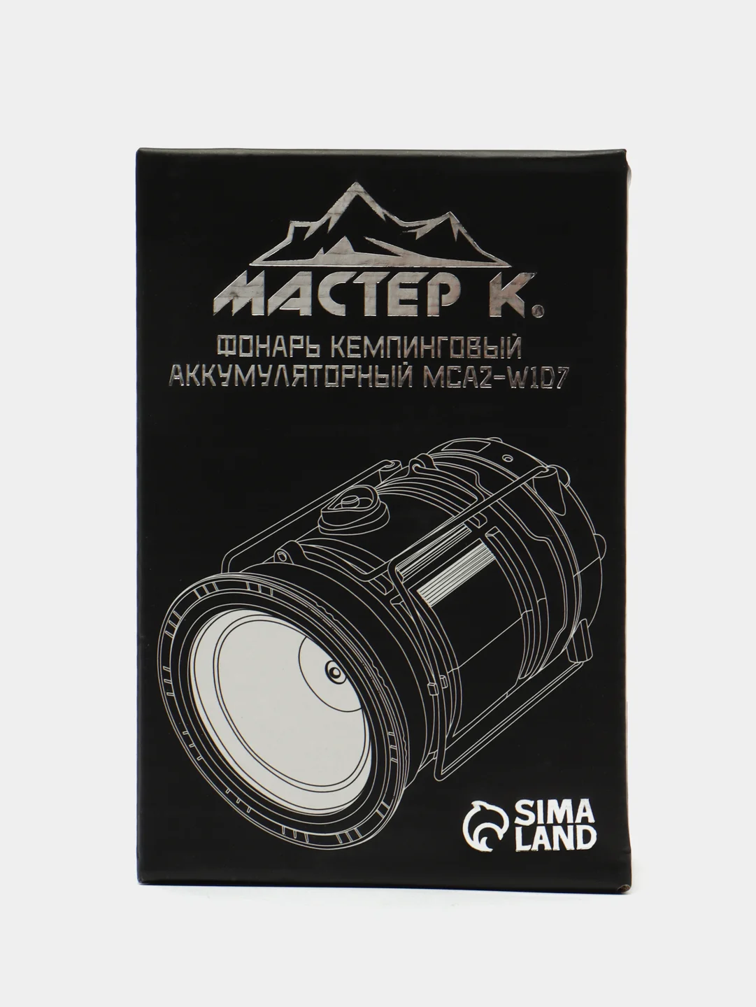 Фонарь кемпинговый аккумуляторный "Мастер К.", солнечная батарея, 1800 мАч, 7 LED, черный