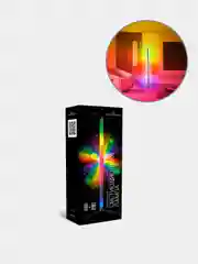Черный светильник RGB с пультом, светодиодный, угловой, напольный