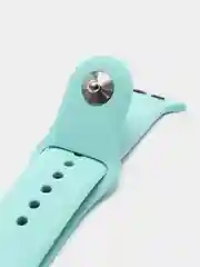 Бирюзовый бампер с защитным стеклом и ремешком для Apple Watch 42 мм