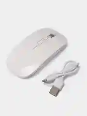Белый бесшумная беспроводная игровая компьютерная мышь аккумуляторная USB М103