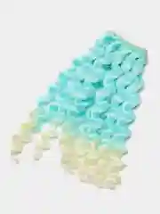 Бирюзовый трессы кудряшки, 15 см
