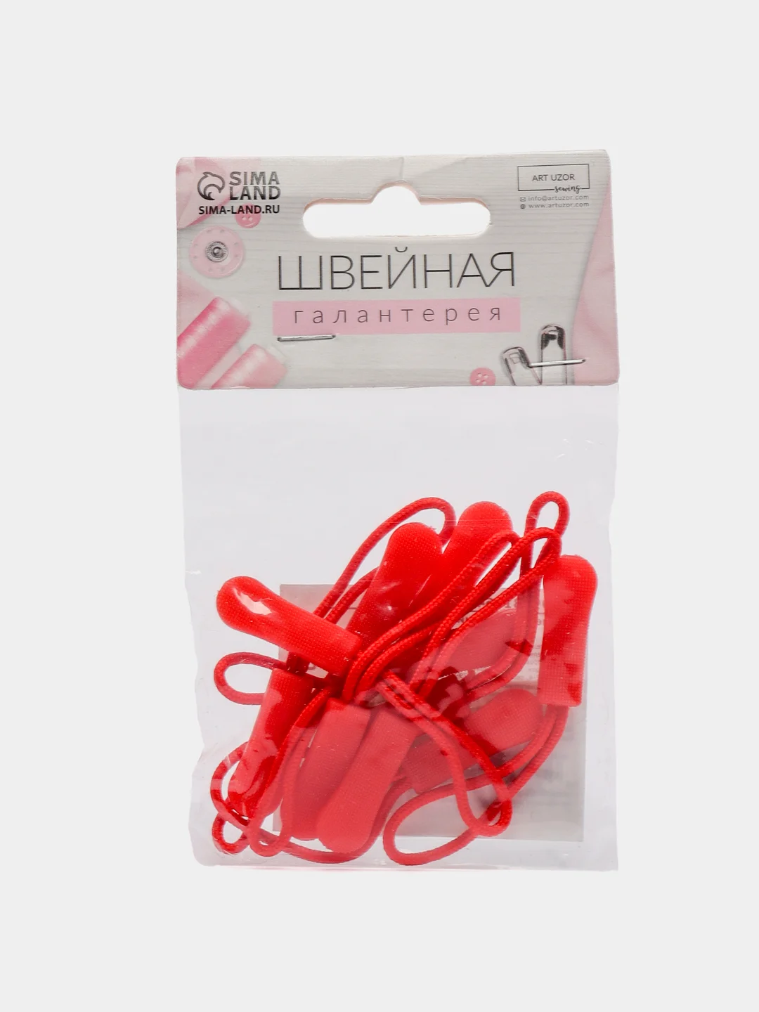 Красный пуллер для молнии, 10 штук