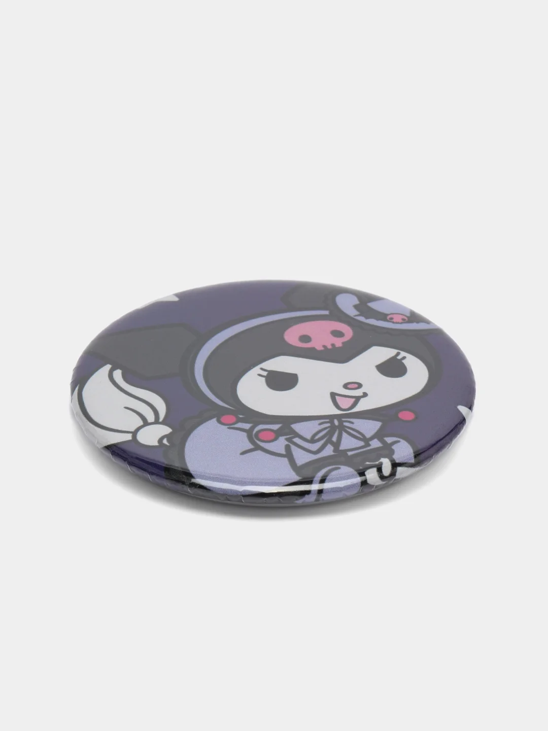 Фиолетовый значок для девочек Hello Kitty, круглый, 56 мм