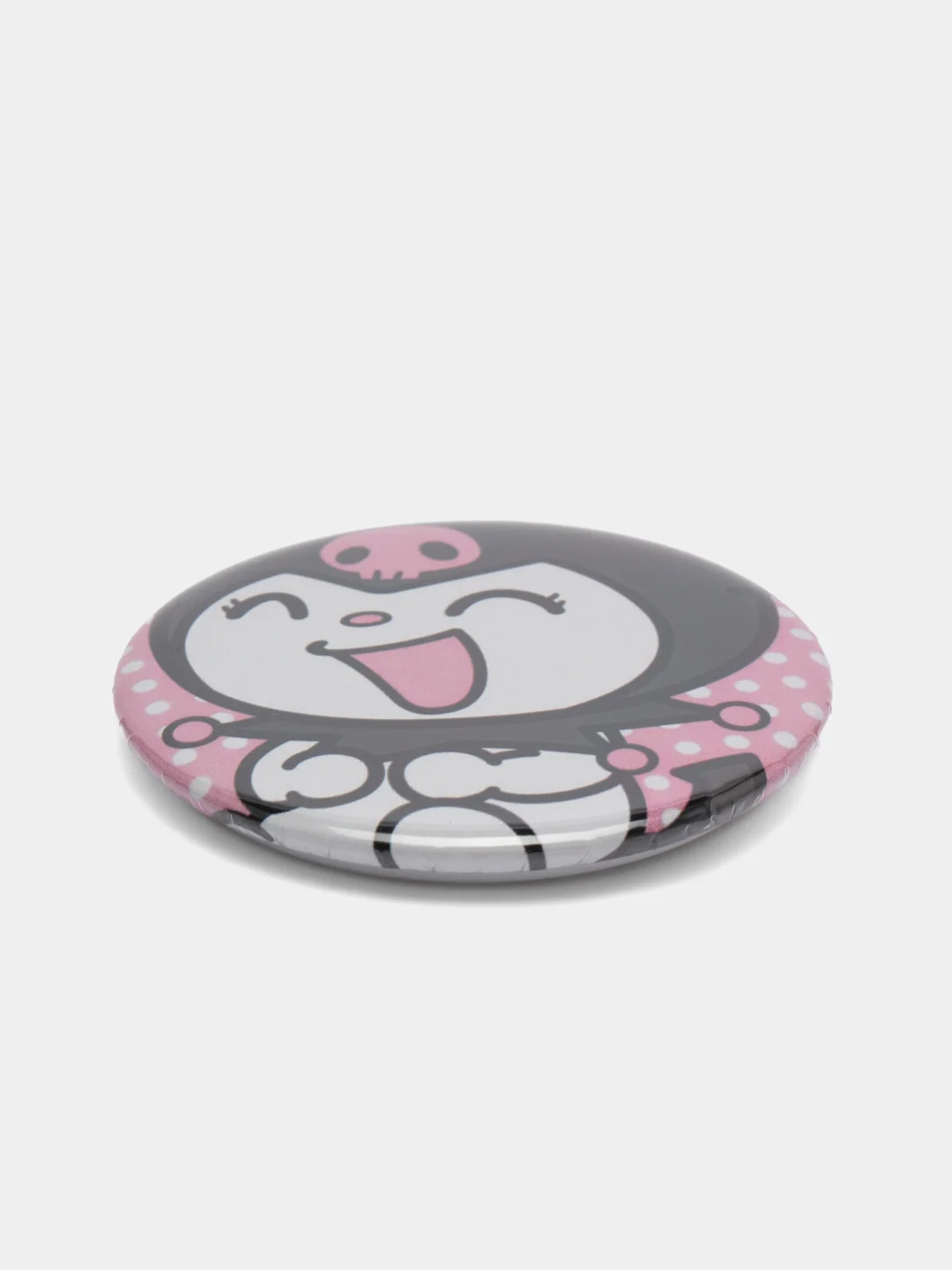 Хром значок для девочек Hello Kitty, круглый, 56 мм