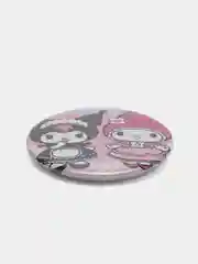 Бордовый значок для девочек Hello Kitty, круглый, 56 мм