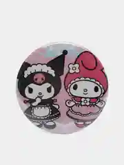 Бордовый значок для девочек Hello Kitty, круглый, 56 мм