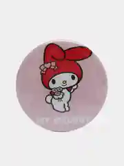Алый значок для девочек Hello Kitty, круглый, 56 мм