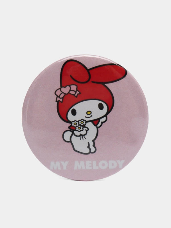 Значок для девочек Hello Kitty, круглый, 56 мм