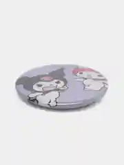 Сиреневый значок для девочек Hello Kitty, круглый, 56 мм