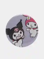 Сиреневый значок для девочек Hello Kitty, круглый, 56 мм