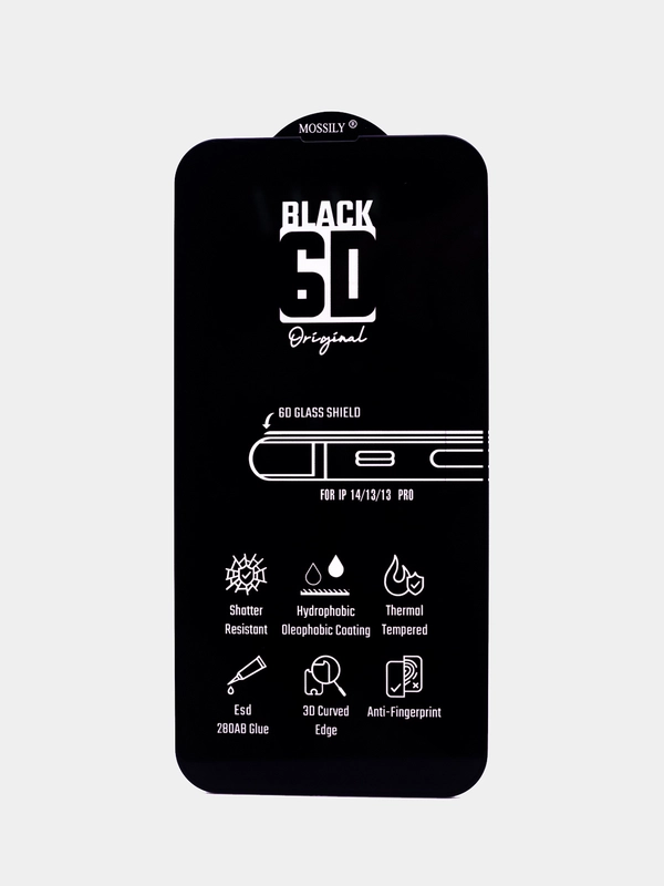 Стекло Phone 14, 14 Max, 14 Pro, 14 Pro Max Mossily 6D