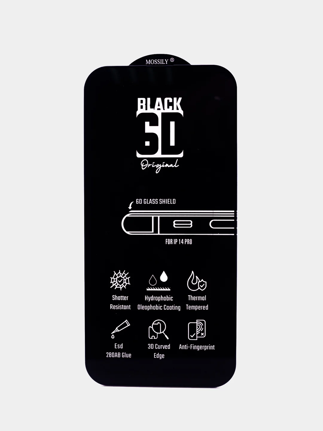 Стекло Phone 14, 14 Max, 14 Pro, 14 Pro Max Mossily 6D