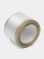 Атласная лента с люрексом, 25 мм, отрезы по 3 метра