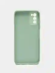 Бирюзовый силиконовый чехол Samsung A03S, M32, A22, с защитой камеры, с защитой камеры