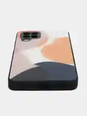 Светло-коричневый силиконовый чехол Samsung A03S, M32, A22, с защитой камеры, с защитой камеры