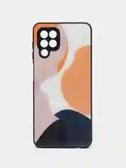 Светло-коричневый силиконовый чехол Samsung A03S, M32, A22, с защитой камеры, с защитой камеры