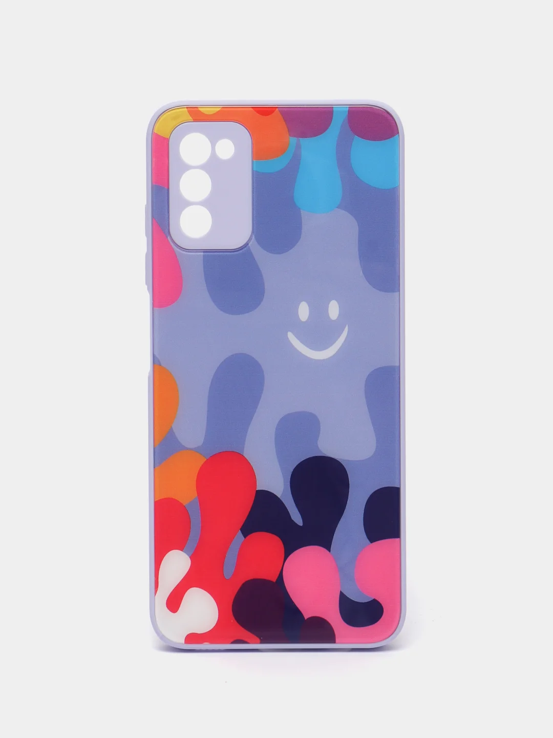 Лавандовый силиконовый чехол Samsung A03S, M32, A22, с защитой камеры, с защитой камеры