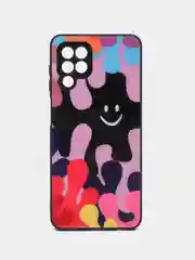 Тёмно-розовый силиконовый чехол Samsung A03S, M32, A22, с защитой камеры, с защитой камеры
