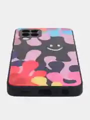 Тёмно-розовый силиконовый чехол Samsung A03S, M32, A22, с защитой камеры, с защитой камеры