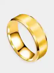 Серебряный кольцо стальное, обручальное, широкое, 8 мм
