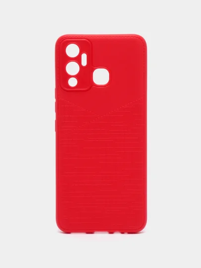 Бирюзовый чехол с защитой камеры INFINIX HOT 12 PLAY