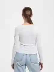 Белый лонгслив женский, повседневный