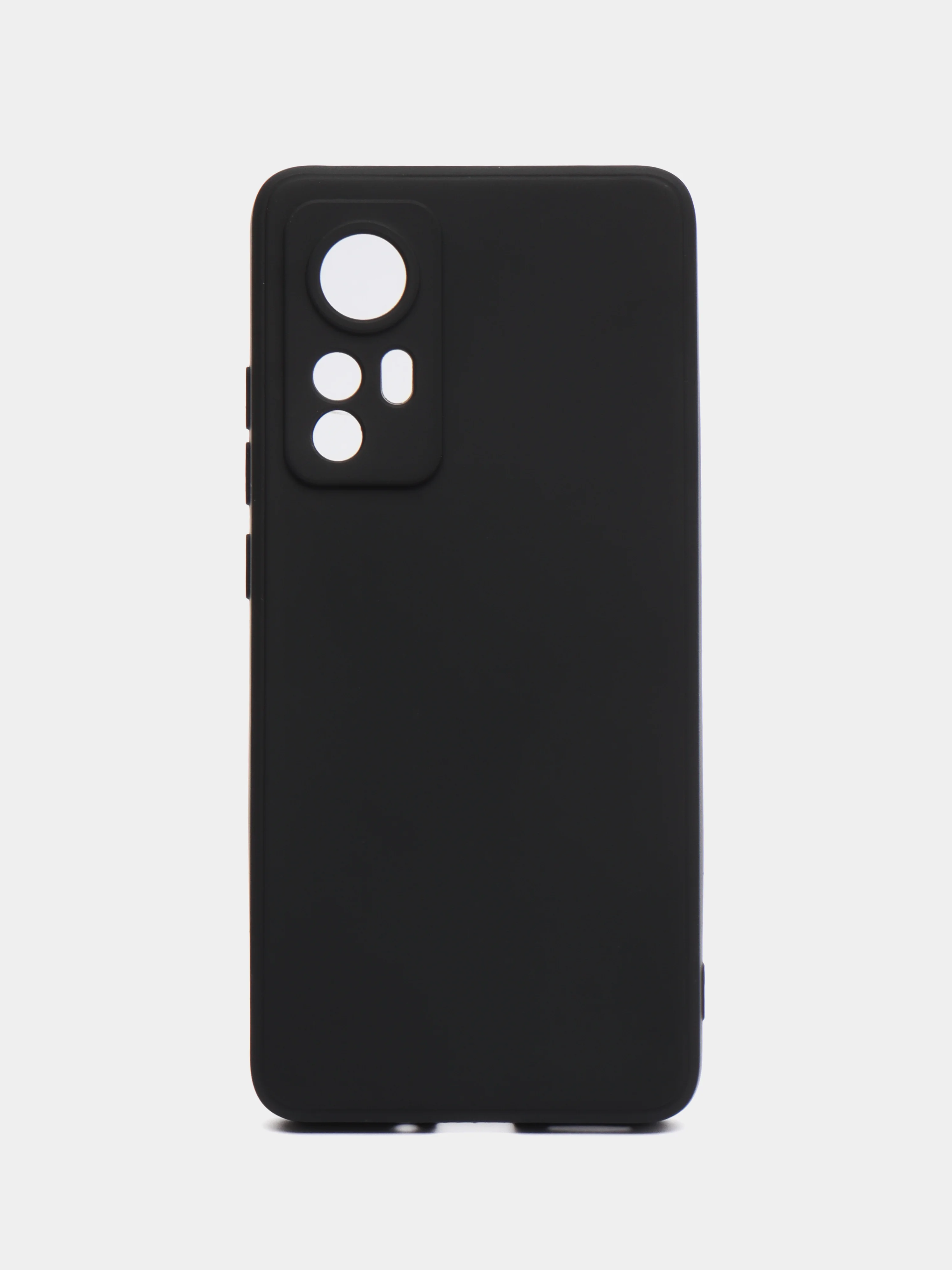 Черный чехол Xiaomi 12, Xiaomi 12X силиконовый (Сяоми 12, 12Х)