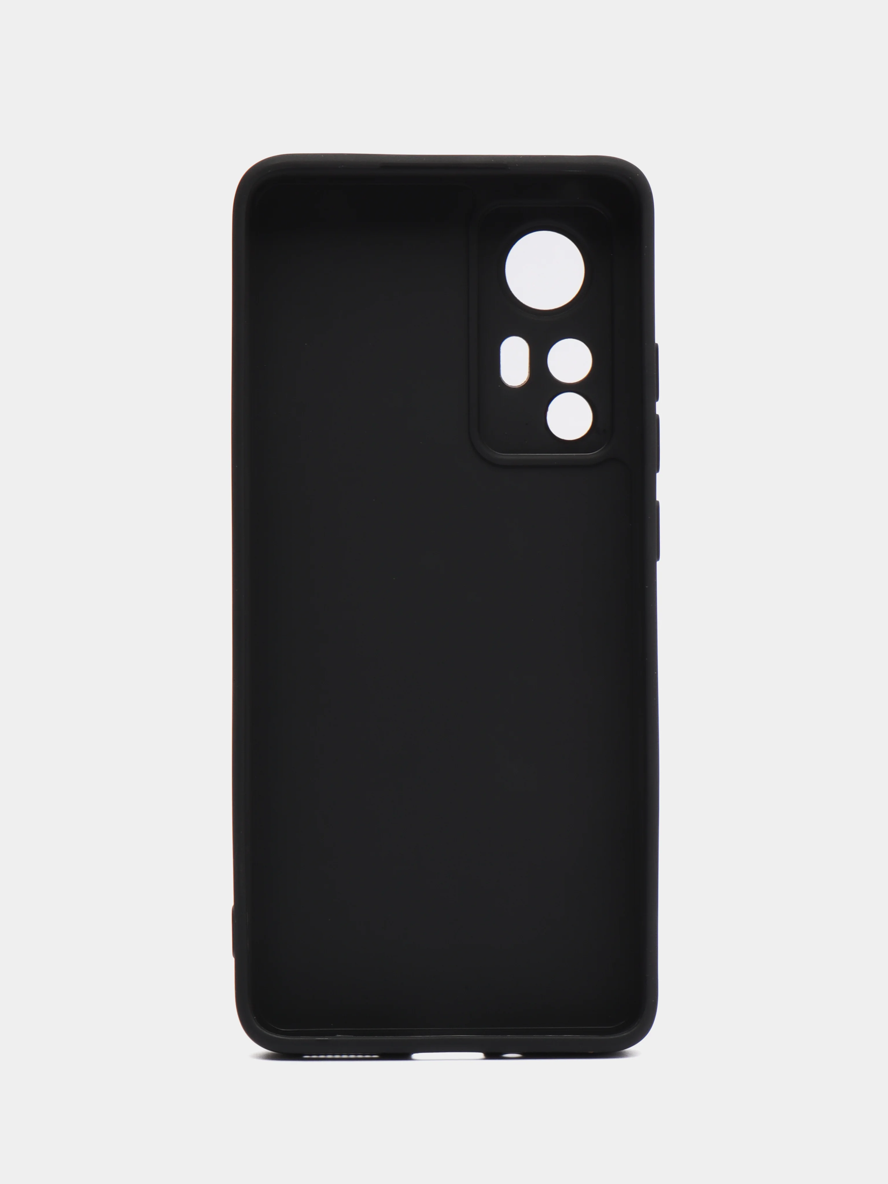 Черный чехол Xiaomi 12, Xiaomi 12X силиконовый (Сяоми 12, 12Х)